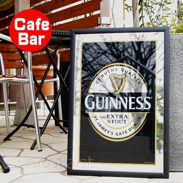 パブミラー バーミラー 鏡 壁掛け ギネスビール ラベル（Guinness