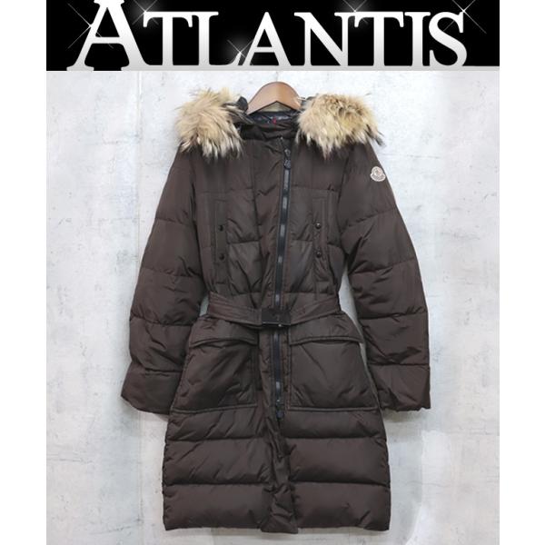 広尾店】モンクレール MONCLER ファー付きロングダウン レディース