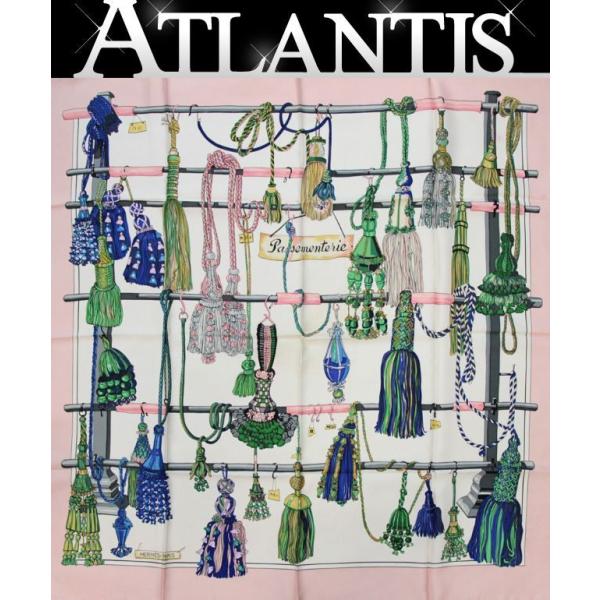 美品 エルメス HERMES カレ90 Passementerie 飾り紐 タッセル 大判