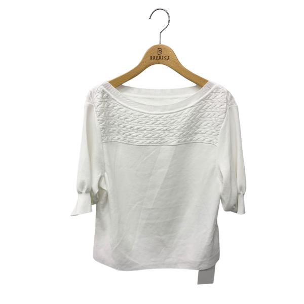 フォクシーブティック SOMERSET KNIT TOP 43574 ニット 42 ホワイト