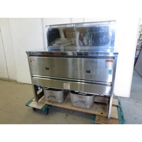 ◇タニコー 2槽式 ガスフライヤー NB-TGFL-105W LPガス 23L×2[0402AI