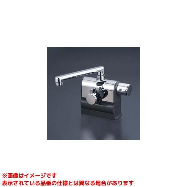 KVK 【KM3008R】 デッキ形サーモスタット式混合栓 右ハンドル仕様 可変