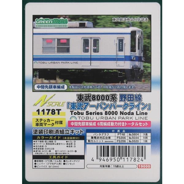 グリーンマックス 1178T 東武8000系 野田線 「東武アーバンパーク