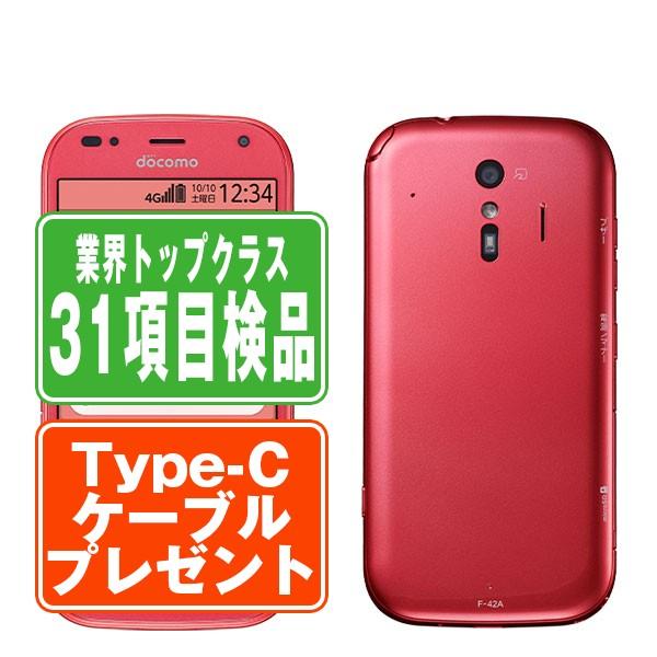 富士通（FUJITSU） F-42A らくらくスマートフォン ピンク SIMフリー