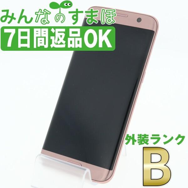 Galaxy 7日間返品OK SIMフリー SC-02H GALAXY S7 edge Pink Gold 中古