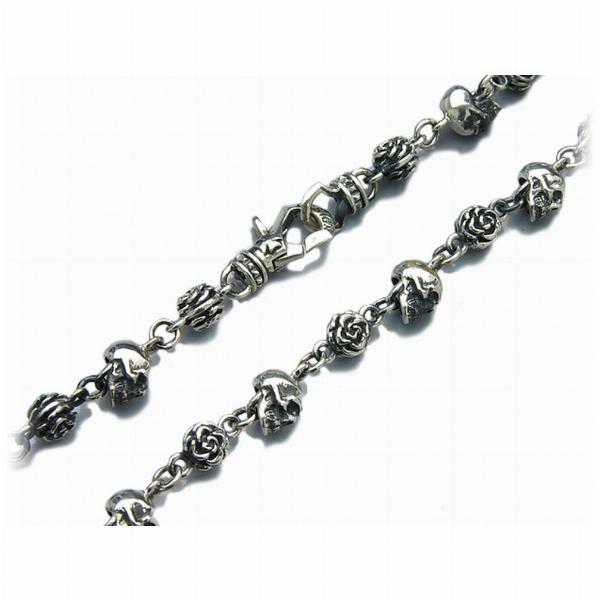 DEAL DESIGN（ディールデザイン） スカルズ＆ローゼスチェーン(L