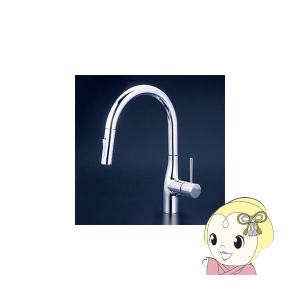 KVK シングルシャワー付混合栓(eレバー)(寒冷地用) KM6061ZEC (水栓