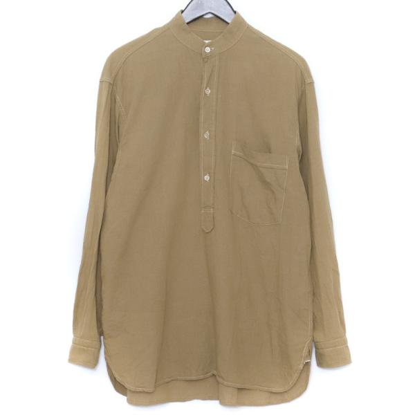 COMOLI ベタシャン プルオーバーシャツ サイズ1 カーキ R01-02004