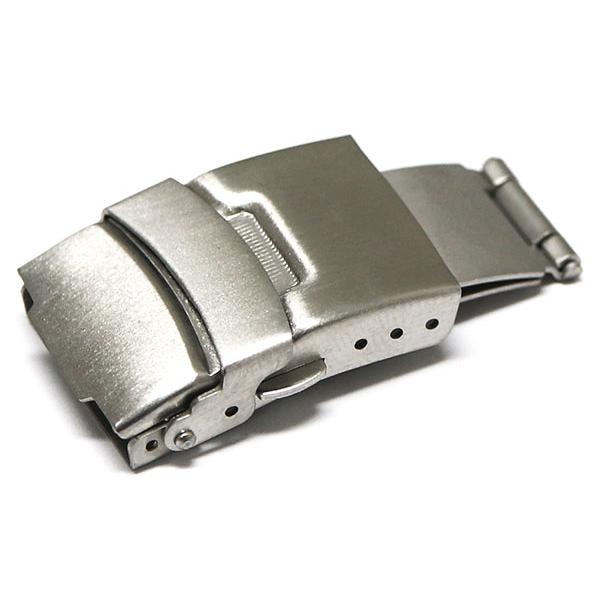 腕時計 ステンレス ベルト バックル 16mm 18mm 20mm 22mm セーフティー