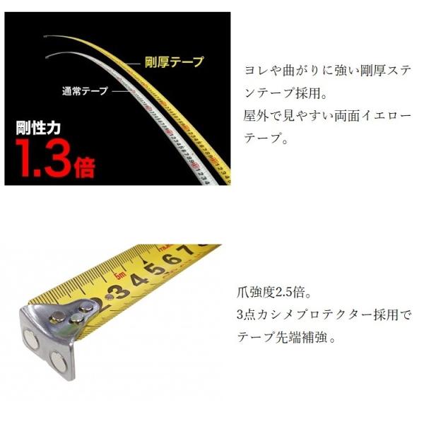 Tajima（タジマ） スケール コンベックス 剛厚セフステンロックマグ25