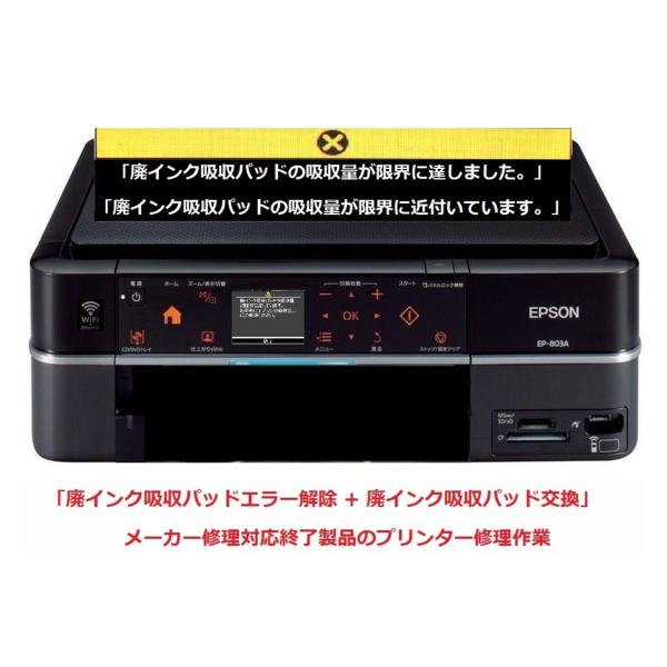 エプソン（EPSON） プリンター修理 EP-803A EP-803AW 廃インク吸収
