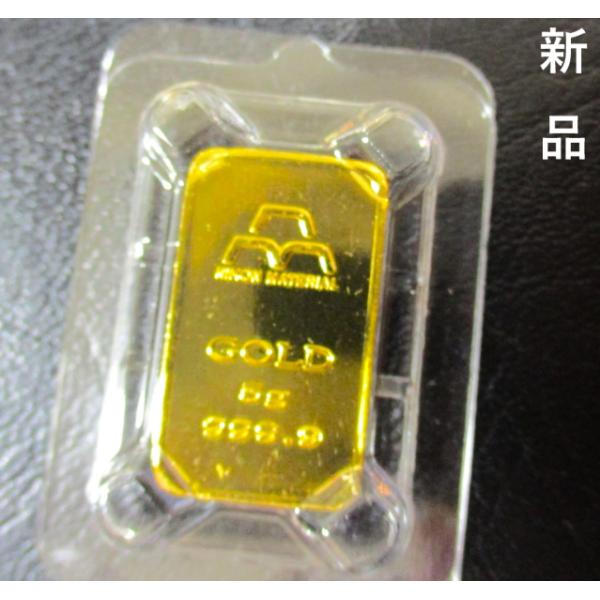 金 インゴット 5g 新品 純金 日本マテリアル クリアケース付き 未開封