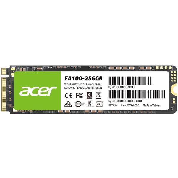 acer（エイサー） 送料無料 Acer FA100-256GB PCIe Gen3x4 NVMe1.4 M.2