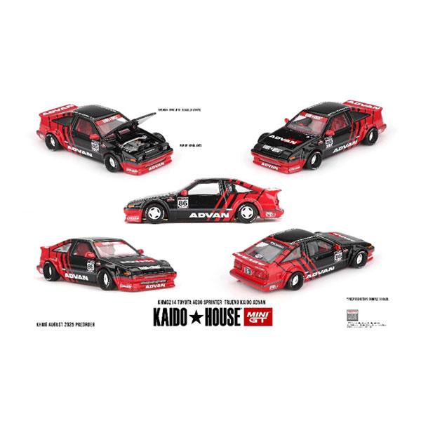 MINI-GT 1/64 Toyota AE86 スプリンタートレノ Kaido ADVAN (右