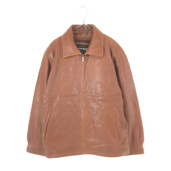 古着 90s TANNERS AVENUE 本革 ラム レザー フルジップ ジャケット
