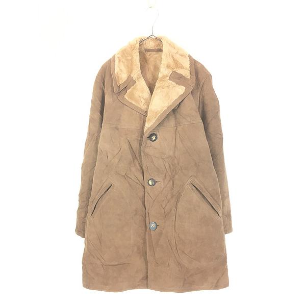 古着 80s Brooks Brothers 本革 ムートン レザー ランチ コート 40R