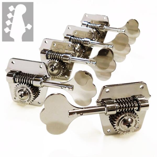 GOTOH ゴトー GB640-5 N(ニッケル) 5弦ベースペグ 5個セット(4:1) RES