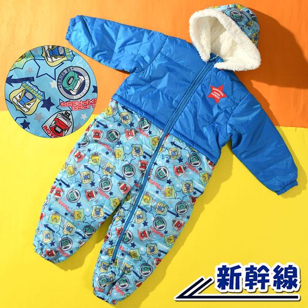 100サイズ のみ スノージャンプスーツ 新幹線 JR公認 キッズ ジュニア