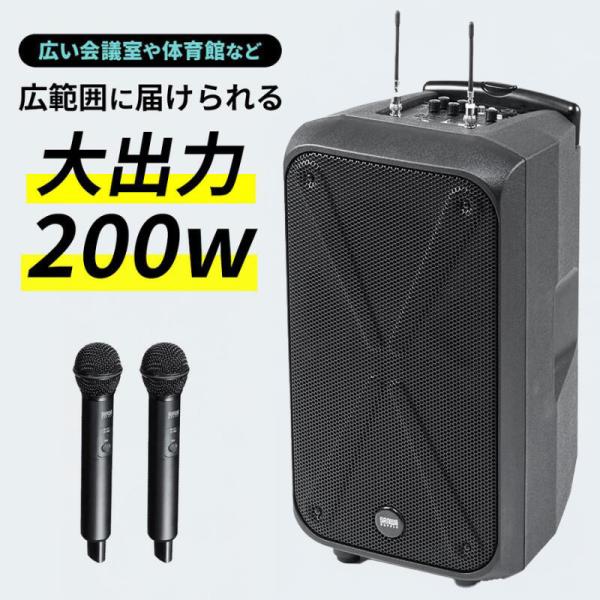 SANWA SUPPLY（サンワサプライ） ワイヤレスマイク スピーカーセット