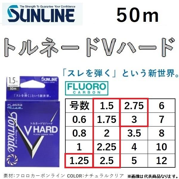 サンライン（SUNLINE） トルネード Vハード 50m 1.25, 1.5, 1.75, 2