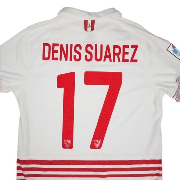 即発送可】 セビージャ 15/16 ホーム デニス・スアレス 【選手名・背