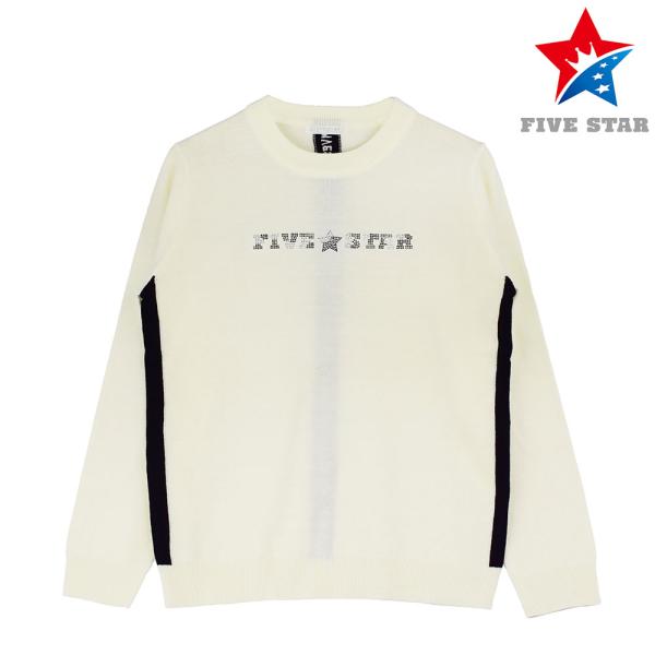 FIVE STAR セーター ニット ゴルフウェア メンズ 冬 長袖 ストレッチ