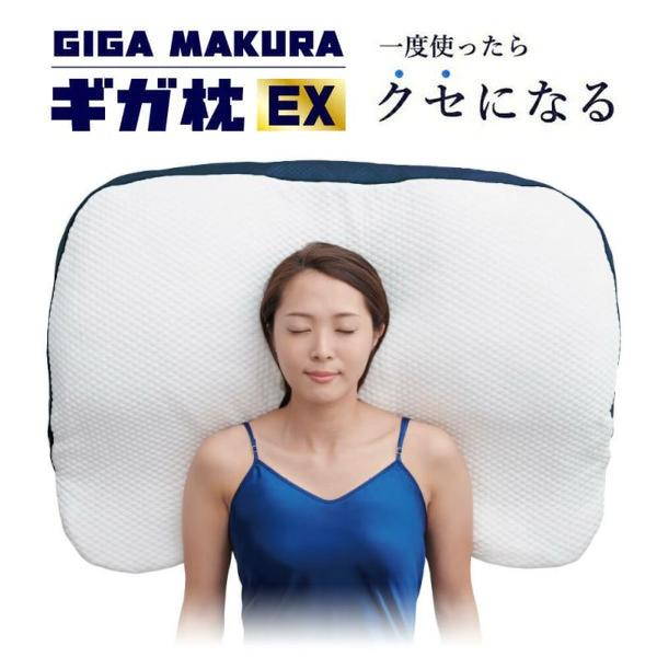昭和西川 ギガ枕EX 約90×70×9.5cm GI-10000 専用カバー・収納袋・高さ