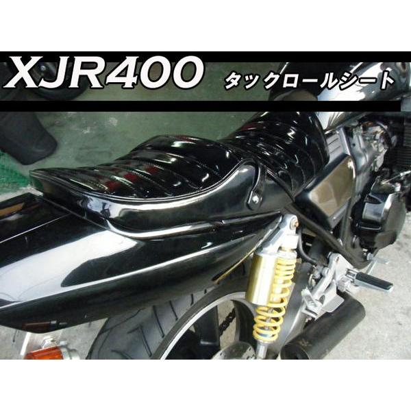 ヤマハ XJR400 変形タックロールシート エナメル 黒黒/黒赤 入荷未定