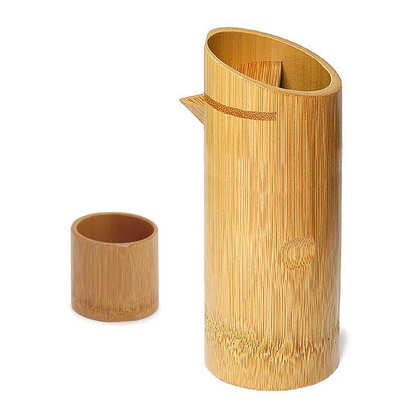 酒器 お酒 ぐい呑 徳利 セット 竹 天然素材 日本製 スス竹 ぐい呑