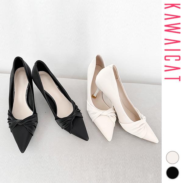 ヒール 7Cm パンプス レディース シューズ 靴 ポインテッドトゥ