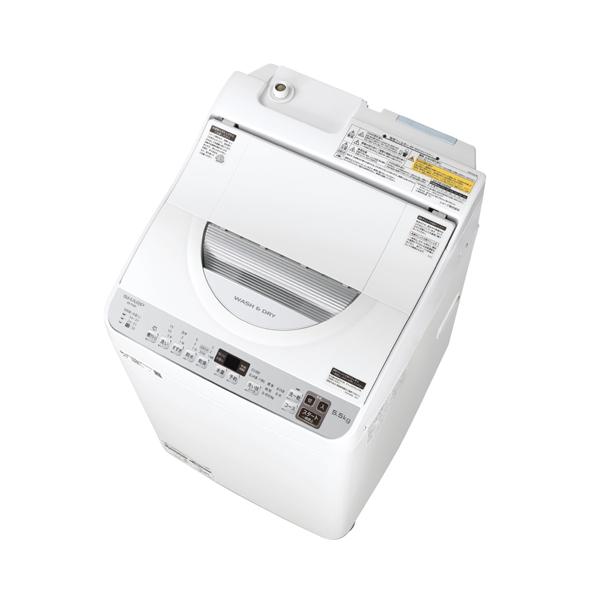 SHARP（シャープ） ES-TX5F-S 5.5kgタテ型洗濯乾燥機 シルバー系