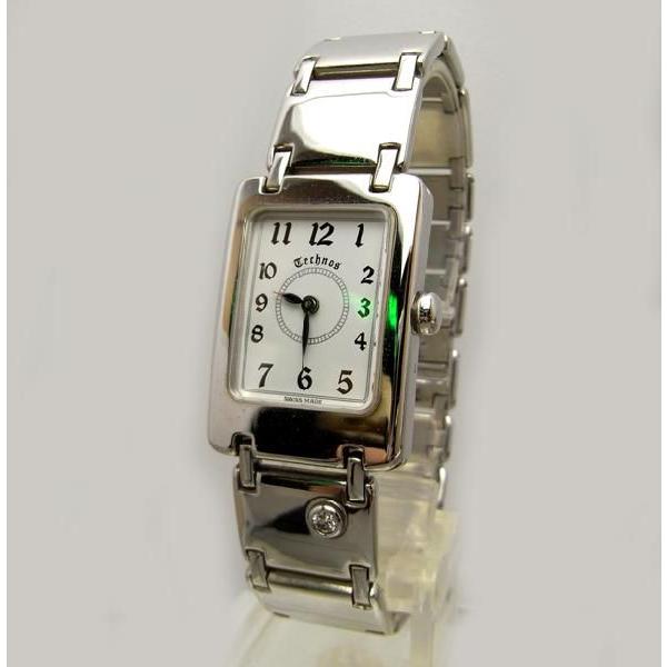 限定1点】 テクノス TECHNOS シルバー ダイヤモンド クォーツ 正規輸入