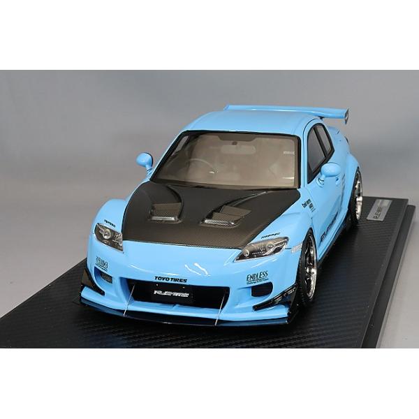 イグニッションモデル 1/18 マツダ RX-8 (SE3P) RE雨宮 ライトブルー
