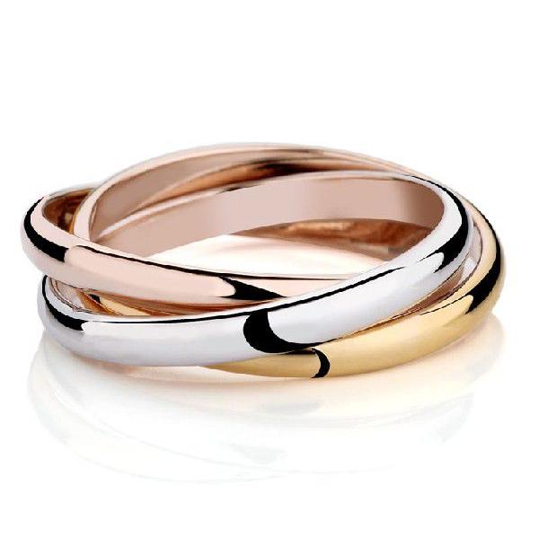 指輪 リング 3連 3色 ゴールド シルバー ピンクゴールド 可愛い