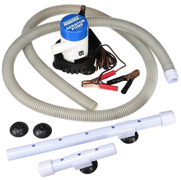 内部循環式 ボート ライブウェル キット 12V 簡易 エアレーターポンプ