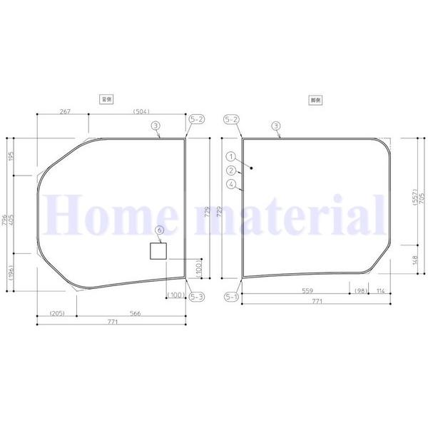 TOTO お風呂のふた 風呂ふた 2枚割りフタ KG165STP ラクかる2枚