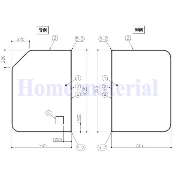 TOTO 送料無料 お風呂のふた 風呂ふた 2枚割りフタ HB160SWD ラクかる2