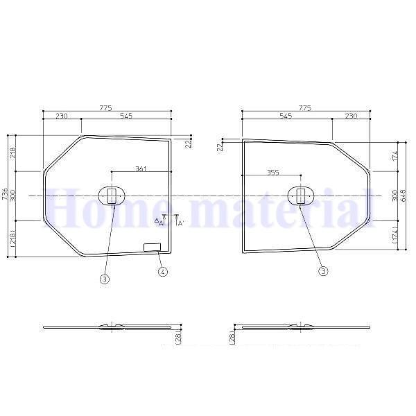 TOTO 送料無料 お風呂のふた 風呂ふた 軽量把手付組み合わせ式 組み