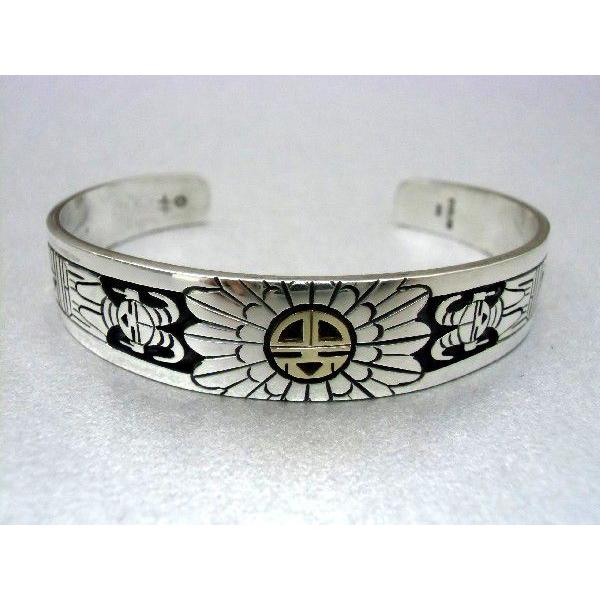 ホピ バングル Eddison Wadsworth サンフェイス ゴールド 豊穣神