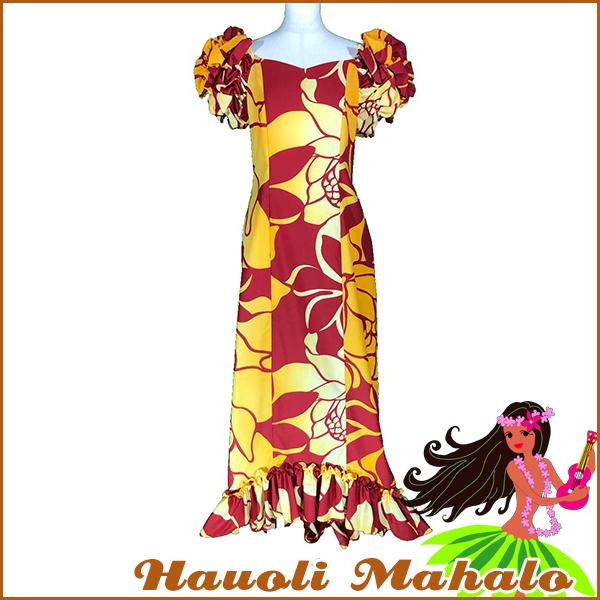 フラ ドレス フラダンス ハワイアンドレス ムームー 結婚式 海外挙式