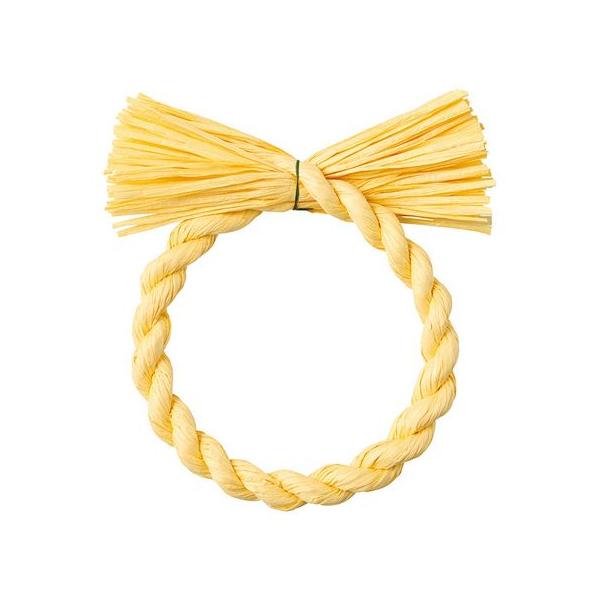 松村工芸 わらルックリース25 キイロ 25-3191-32 5個 しめ縄 正月飾り