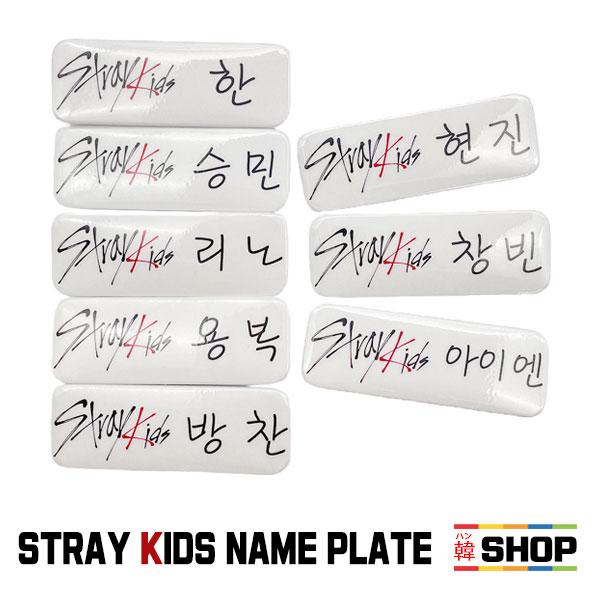 STRAY KIDS ストレイキッズ ネームプレート 名札(バッジ) ロゴVER
