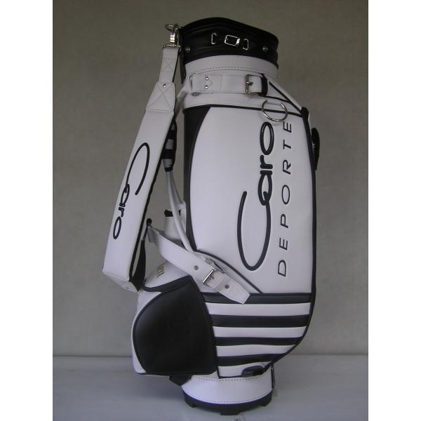 CARO(キャロ)キャディバッグ ニュー スタッフ ゴールデン 白×黒定価