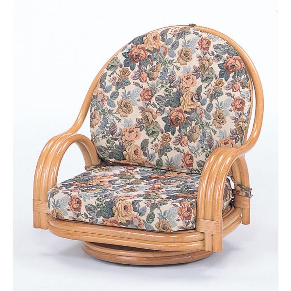 今枝商店 ラタン 籐 ラウンドチェアー 回転座椅子 S581