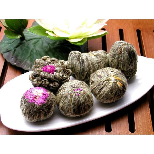 花咲くお茶】工芸茶（細工茶）6種類 気軽な母の日ギフトに最適 : 中国