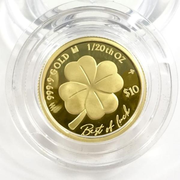 純金貨(K24) 四つ葉のクローバー1/20ozコイン2025年 世界1000枚限定