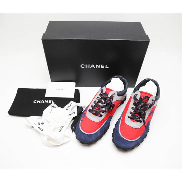 CHANEL（シャネル） 新品 スニーカー ココマーク ロゴ ネイビー