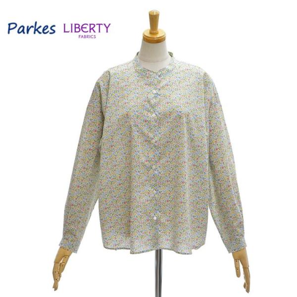 parkes（パークス） PN2433018 リバティ スタンドカラー ビッグシャツ