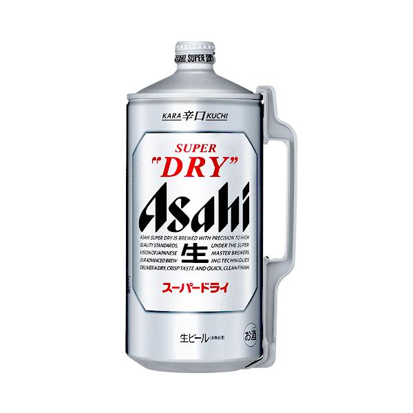 ビール アサヒ スーパードライ ミニ樽 アルミ 2000ml 2L【6個まで1