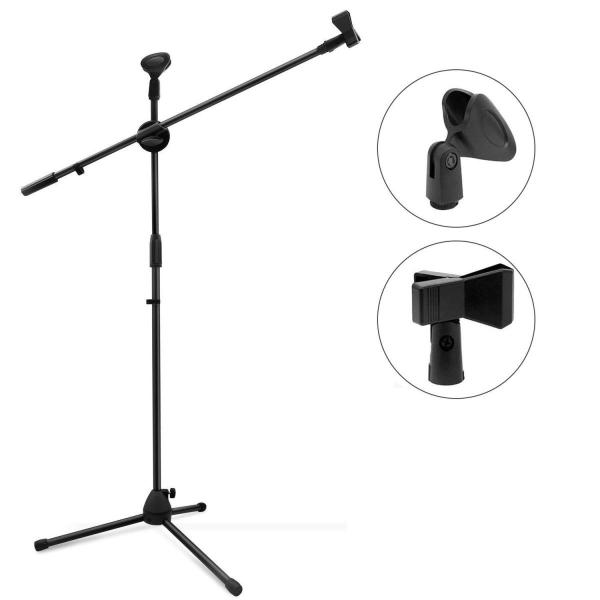 送料690円 マイクスタンド 2WAY 伸縮 角度調節 カラオケ ライブ 公演